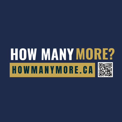 How Many More logo lockup, square 7